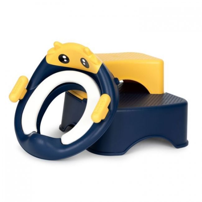 Reductor toaleta cu scara pentru copii ecotoys ha-p17-18 - bleumarin edeediha-p17-18