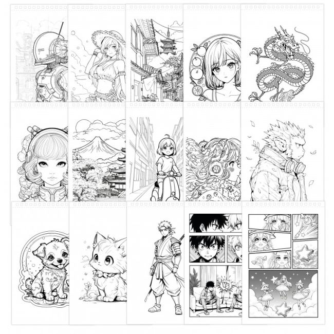 Studio profesional de colorat manga bk5439