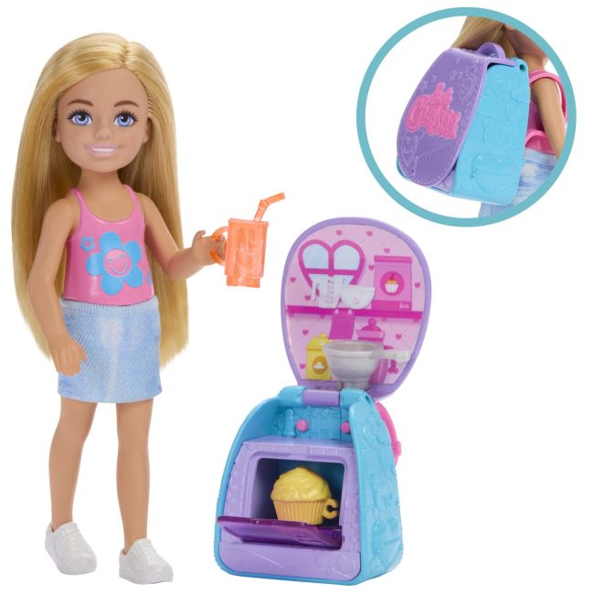 BARBIE PAPUSICA CHELSEA CU RUCSAC PENTRU COACEREA BRIOSELOR VIVMTJBF46