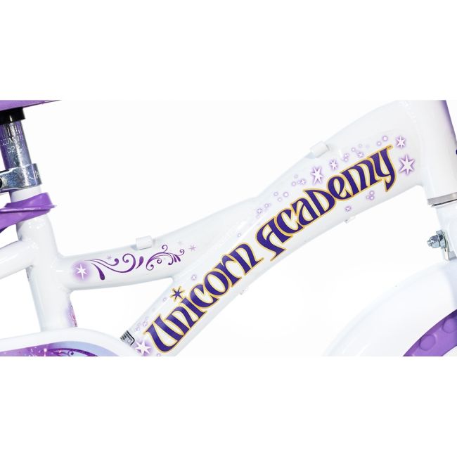 Bicicleta copii dino bikes 12' unicorn academy hubdb-612gl-ua