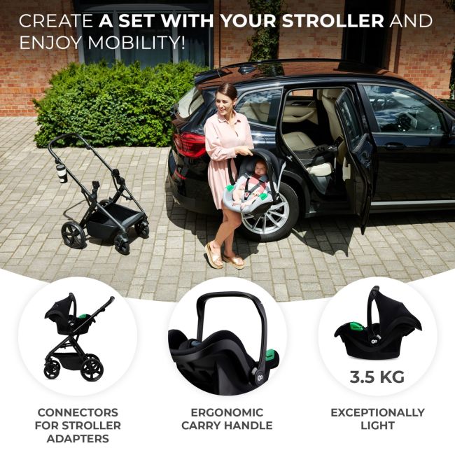 CARUCIOR KINDERKRAFT NEWLY, 4 IN 1, CLASSIC BLACK VIVKSNEWL00BLK400I