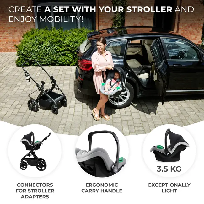 CARUCIOR KINDERKRAFT NEWLY, 4 IN 1, MOONLIGHT GREY VIVKSNEWL00GRY400I