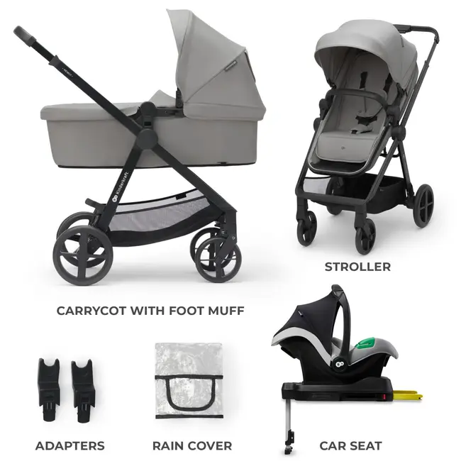 CARUCIOR KINDERKRAFT NEWLY, 4 IN 1, MOONLIGHT GREY VIVKSNEWL00GRY400I