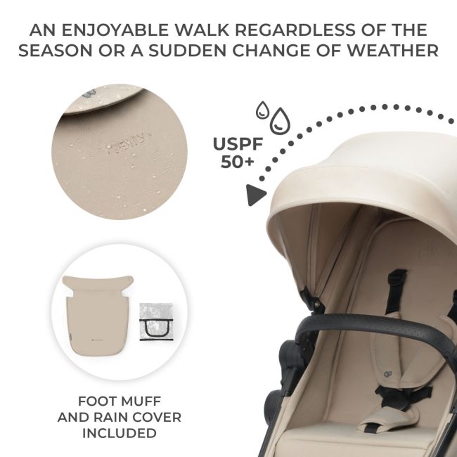 CARUCIOR KINDERKRAFT NEWLY, 4 IN 1, SAND BEIGE VIVKSNEWL00BEG400I