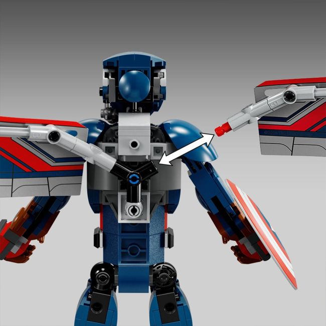 LEGO SUPER HEROES FIGURINA DE CONSTRUCTIE CAPITANUL AMERICA 76296 VIVLEGO76296