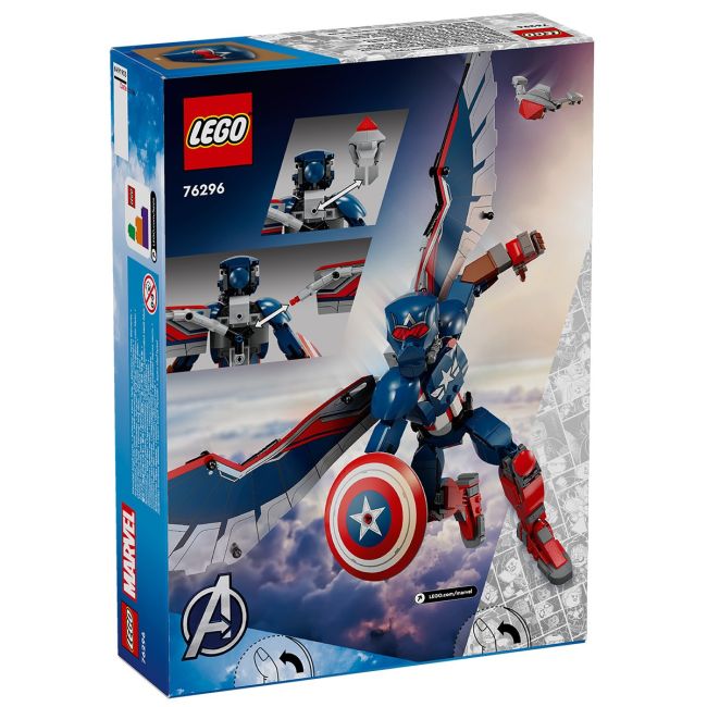 LEGO SUPER HEROES FIGURINA DE CONSTRUCTIE CAPITANUL AMERICA 76296 VIVLEGO76296