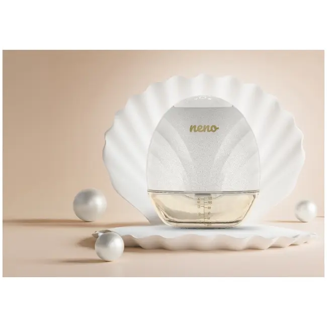 Neno perla &ndash; pompă de s&acirc;n electronică premium, fără fir, cu trei faze, &icirc;n formă de scoică nen-mam-lk015