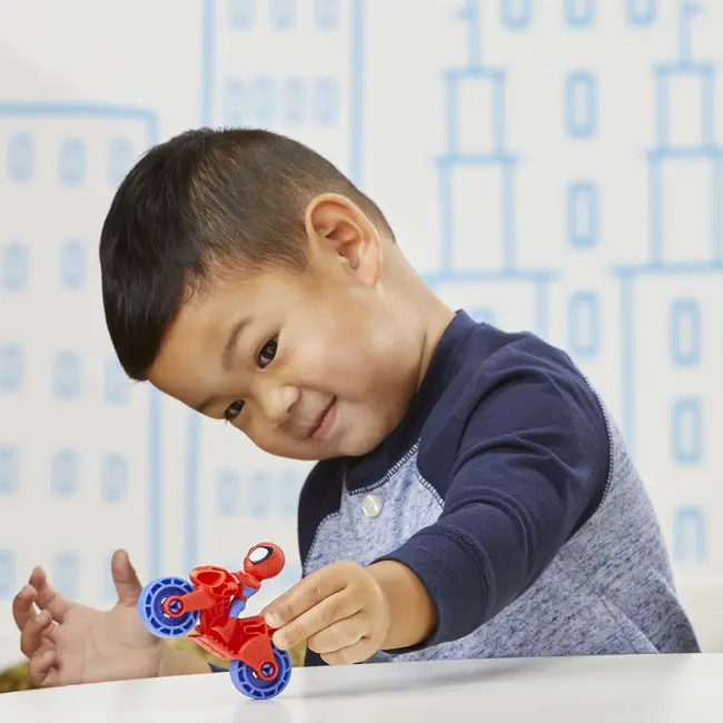 SPIDERMAN SET MOTOCICLETA SI FIGURINA SPIDEY 6CM VIVF3714_F4001