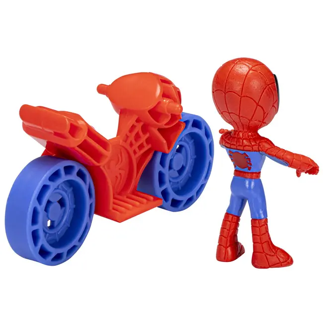 SPIDERMAN SET MOTOCICLETA SI FIGURINA SPIDEY 6CM VIVF3714_F4001