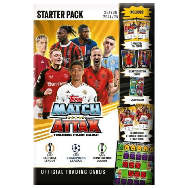 Set cartonase starter pack - topps match attax 24/25