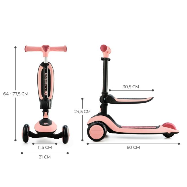 TROTINETA KINDERKRAFT HALLEY, ROSA PINK VIVKRHALL00PNK0000
