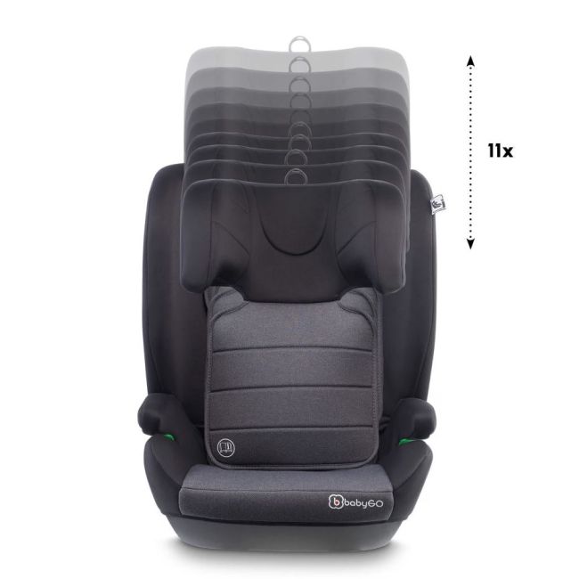 Babygo - scaun auto safechild2  grey, 100-150 cm, certificat r129 bbbbgo-3852