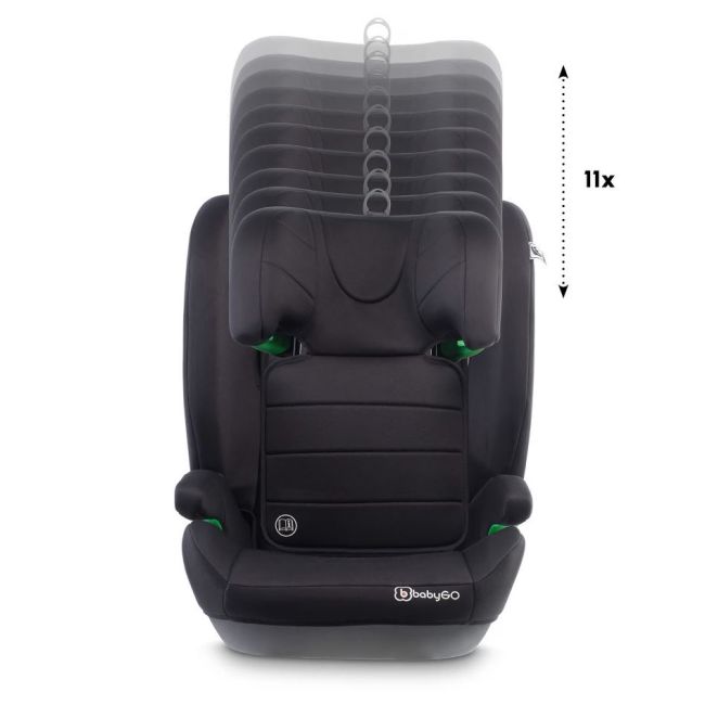 Babygo - scaun auto safechild2 black, 100-150 cm, certificat r129 bbbbgo-3851