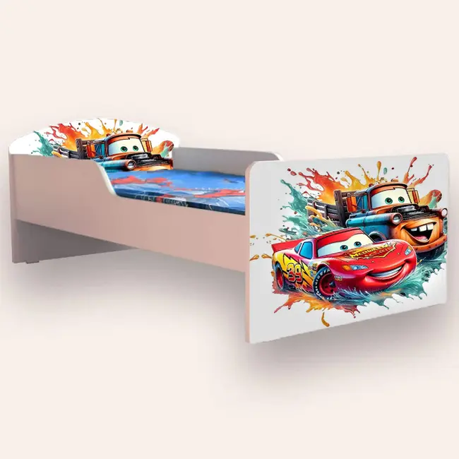 Pat Creativ Fulger Mcqueen Pentru Baieti 2-8 Ani, Saltea Cu Lana 140x70 Inclusa - CMG49440793493844SFN70