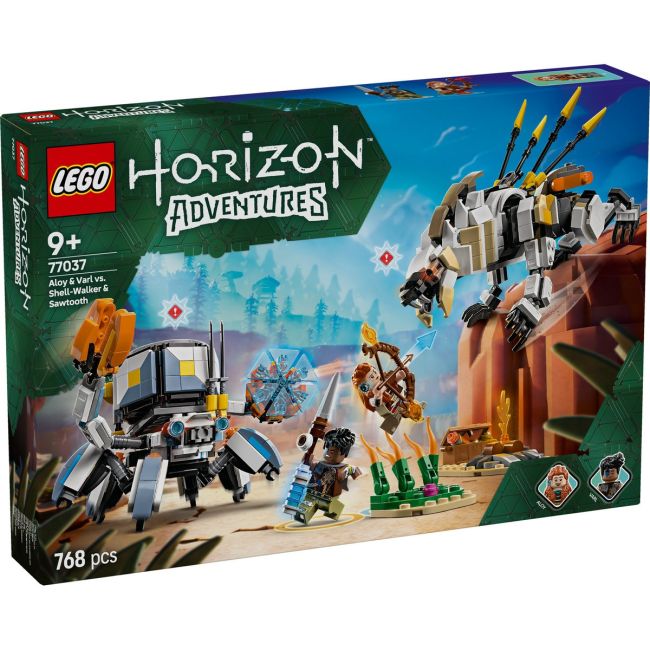 LEGO HORIZON ADVENTURES ALOY SI VARL VS SHELL WALKER SI SAWTOOTH 77037 VIVLEGO77037