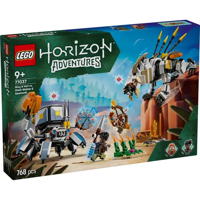 LEGO HORIZON ADVENTURES ALOY SI VARL VS SHELL WALKER SI SAWTOOTH 77037 VIVLEGO77037