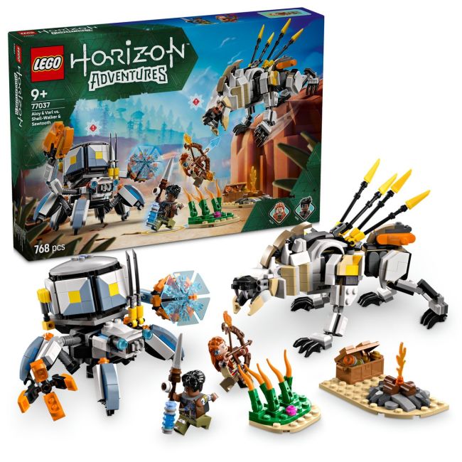 LEGO HORIZON ADVENTURES ALOY SI VARL VS SHELL WALKER SI SAWTOOTH 77037 VIVLEGO77037
