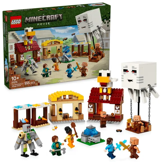 LEGO MINECRAFT ATACUL BALOANELOR GHAST ASUPRA SATULUI 21273 VIVLEGO21273
