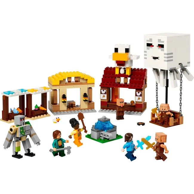 LEGO MINECRAFT ATACUL BALOANELOR GHAST ASUPRA SATULUI 21273 VIVLEGO21273
