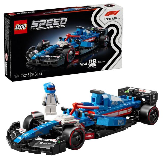 LEGO SPEED CHAMPIONS MASINA DE CURSE F1 VISA CASH APP RB VCARB 01 77246 VIVLEGO77246