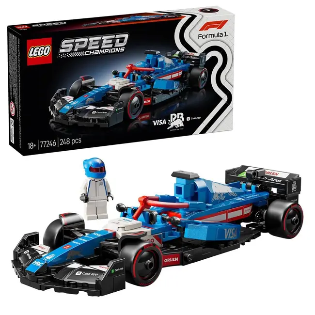 LEGO SPEED CHAMPIONS MASINA DE CURSE F1 VISA CASH APP RB VCARB 01 77246 VIVLEGO77246