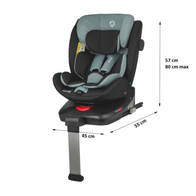 Scaun auto isize 40-150 cm coccolle vigo emerald green+coccolle parasolar auto cu ventuze smb324085680c im-06q