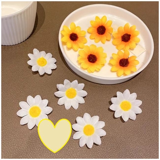 Set de 2 clame - floarea soarelui mbtuc08