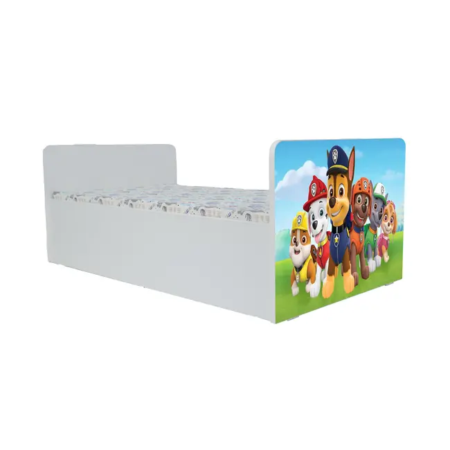 Patut Baieti 2-8 Ani Inspiratie Paw Patrol, varianta cu Saltea Safenest 140x70 - PTV10062