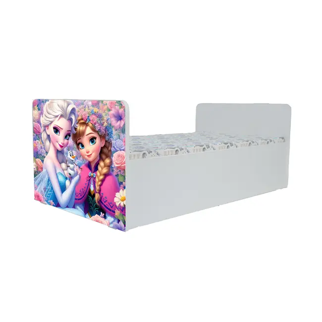 Pat Copii Inspiratie Frozen  2-8 Ani Cu Saltea - PTV10053
