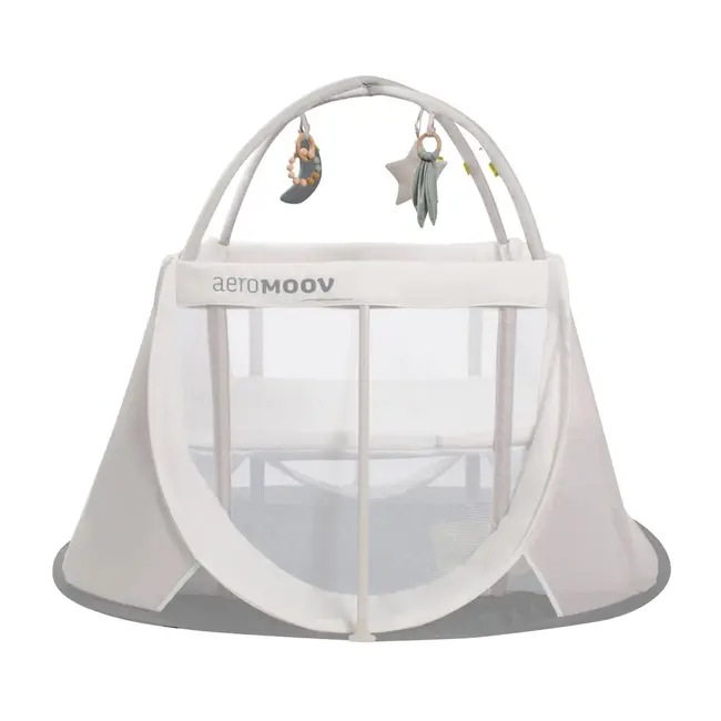 Aeromoov, Arcada de jucarii, pentru patut pliant de calatori, White Sand TNAATC-PLAY-WS