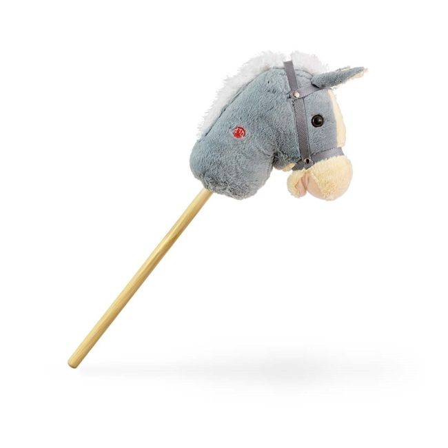 Calut de jucarie cu miscare si sunete, Hobby Horse, Grey, Milly Mally EKDmm7355