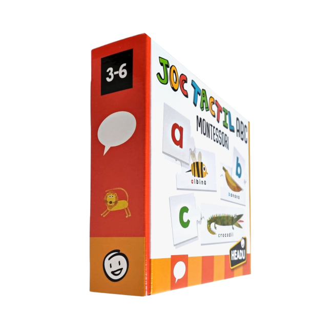 Headu Montessori - Joc Tactil Abc Romana ARTHE53122
