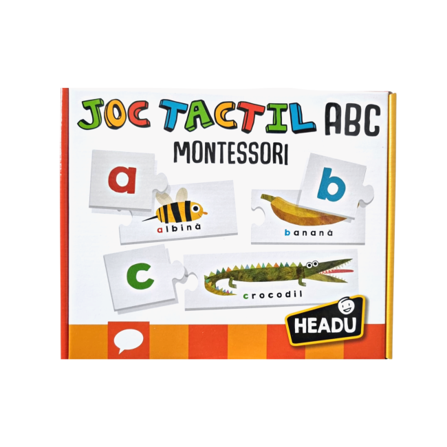 Headu Montessori - Joc Tactil Abc Romana ARTHE53122