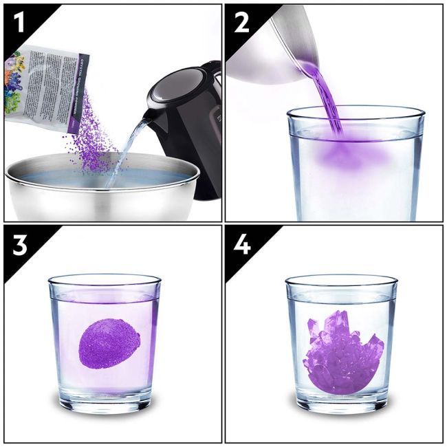 National Geographic - Kit Creativ Laborator De Crestere Cristale Violet ARTNG29684