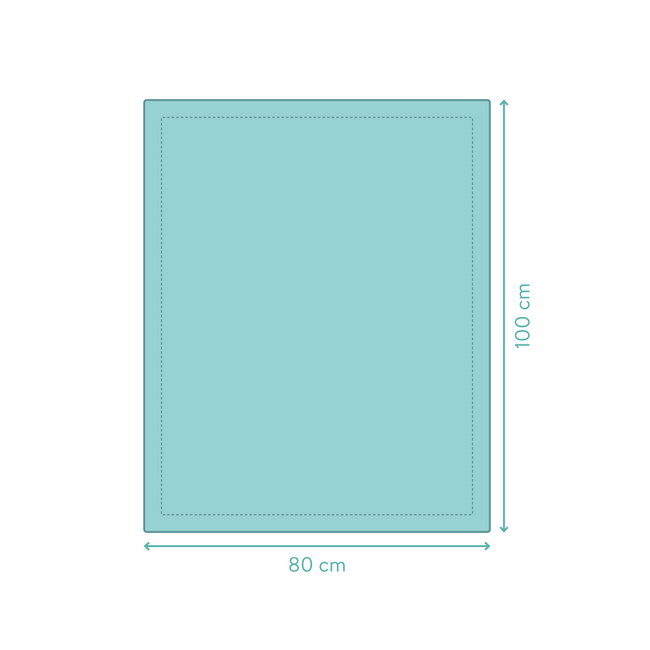 Patura tricotata Natur, 100% bumbac organic, 80x100 cm, Fillikid