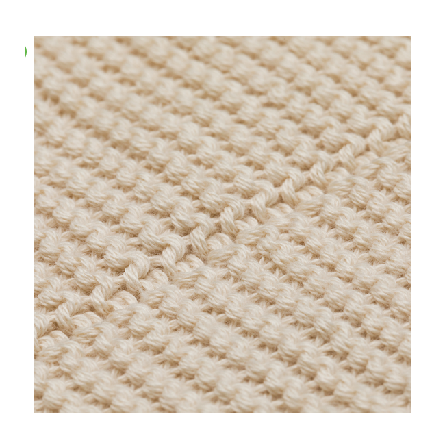 Patura tricotata Natur, 100% bumbac organic, 80x100 cm, Fillikid