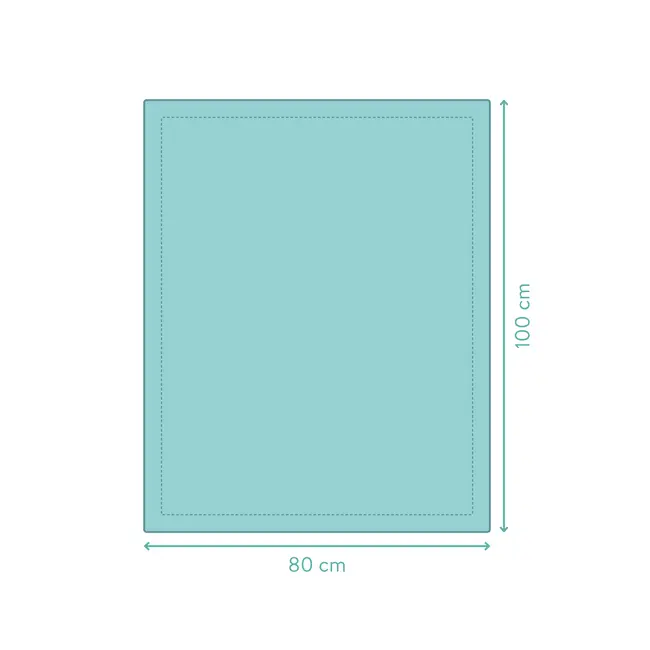 Patura tricotata blue, 100% bumbac organic, 80x100 cm, Fillikid