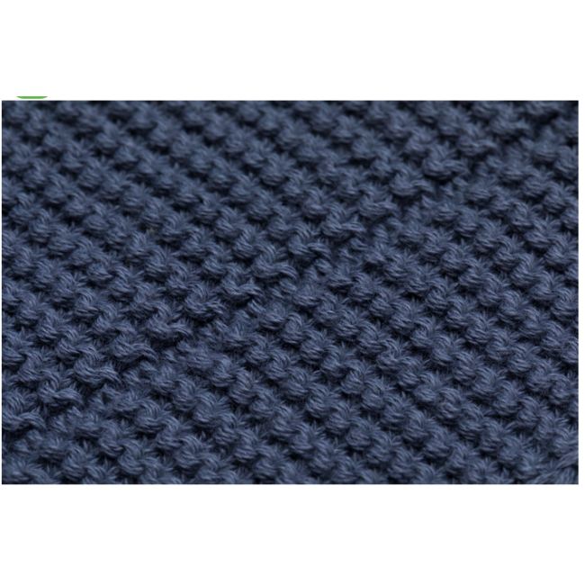 Patura tricotata blue, 100% bumbac organic, 80x100 cm, Fillikid