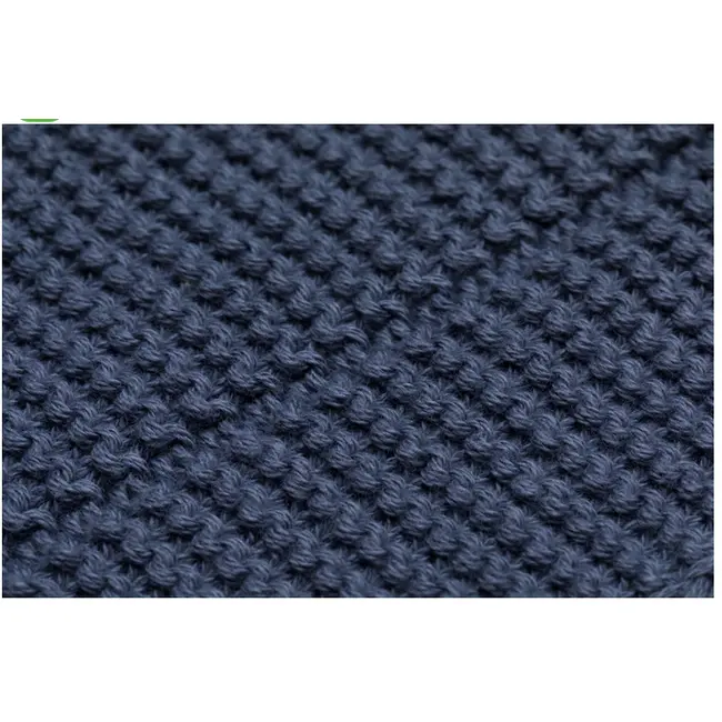 Patura tricotata blue, 100% bumbac organic, 80x100 cm, Fillikid