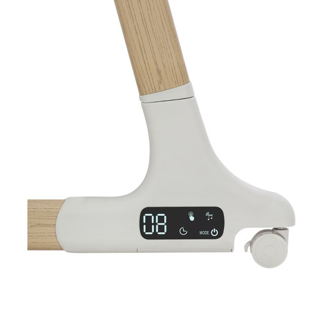 Patut co-sleeping cu sistem de leganare electronica, melodii, senzor de miscare, timer, bluetooth Carrello PRIMA Cloud Grey PMICCRL-16503-GREY