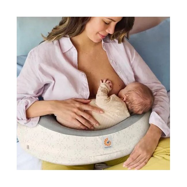 Perna de Alaptat Multifunctionala Ergobaby Natural Curve, Starlight Cream TNANPASTRCRMSTP