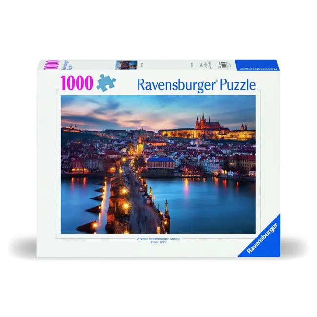 Ravensburger - Puzzle Praga noaptea 1000 piese design nou ARTRVSPA00674