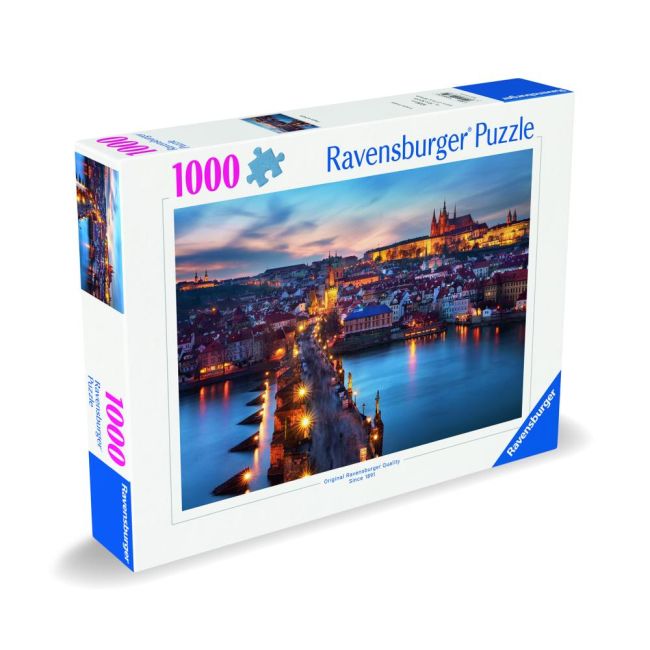 Ravensburger - Puzzle Praga noaptea 1000 piese design nou ARTRVSPA00674