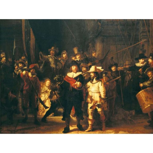Ravensburger - Puzzle Rembrandt rondul de noapte 1500 piese design nou ARTRVSPA00701