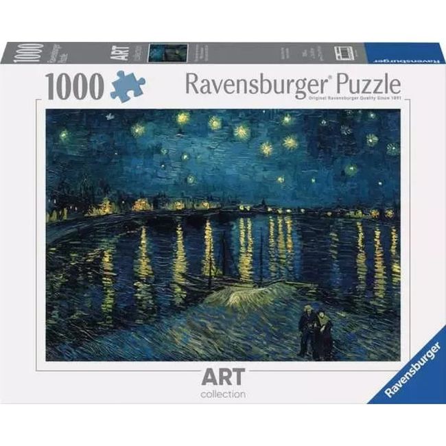 Ravensburger - Puzzle Vincent Van Gogh noapte instelata 1000 piese design nou ARTRVSPA00064