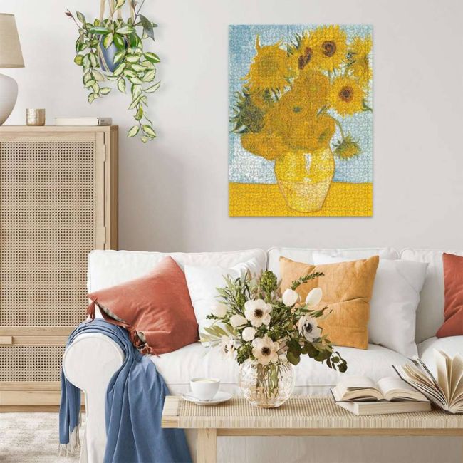 Ravensburger - Puzzle Vincent Van Gogh vaza de flori 1500 piese design nou ARTRVSPA00078