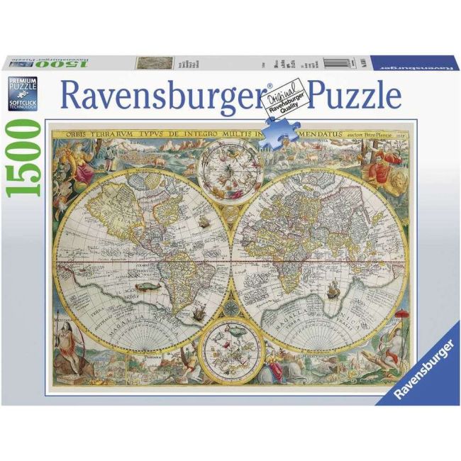 Ravensburger - Puzzle harta istorica 1500 piese design nou ARTRVSPA00716