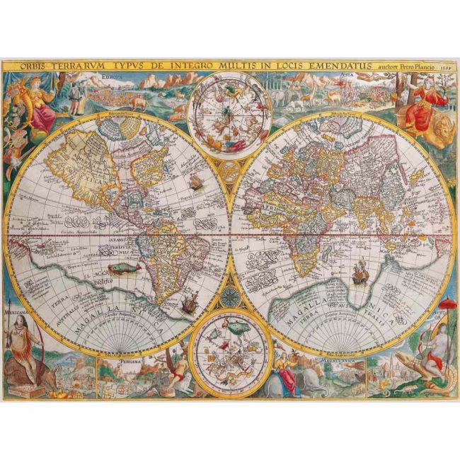 Ravensburger - Puzzle harta istorica 1500 piese design nou ARTRVSPA00716