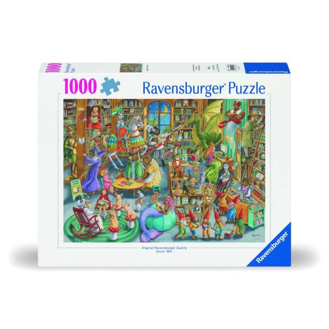 Ravensburger - Puzzle noaptea in librarie 1000 piese design nou ARTRVSPA00489