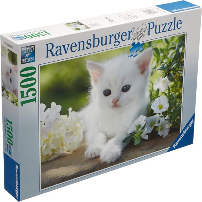 Ravensburger - Puzzle pisicuta alba 1500 piese design nou ARTRVSPA00706